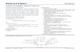 Audio Amplifier with IV Sense - Richtek Technology › assets › product_file › RT5510 › DS...Audio Amplifier with IV Sense General Description The RT5510 is a boosted BTL class-D