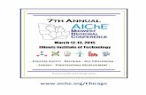 7TH ANNUAL - AIChE5 AIChE Midwest Regional Conference Program at a Glance Thursday, March 12, 2015 7:30 AM - 10:00 AM Continental Breakfast (Gallery Lounge) 8:00 AM – 9:15 AM Morning