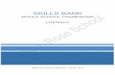 SKILLS BANK - ESES · Literacy Skills Pre-Emergent Awareness At this level: Students experience a range of learning experiences Experiences are designed to move students from pre-intentional