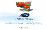 Manuals verplichtingen en adviezen - Optelec … ClearView+...This manual will help you become familiar with the ClearView+ features and operation. Please read this manual thoroughly