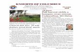 B W R. J C # 9487 D 5 WWW 9487. oCtoBeR De ChuRCh 2018 ...kofc9487.com/Newsletter/2018 October.pdf · Mater Delarosa is located in the foothills of the San Gabriel Mountains. The