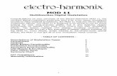 Multifunction Digital Modulation - Electro-Harmonix · Multifunction Digital Modulation Congratulations on your purchase of the Electro-Harmonix MOD 11, the compact digital modulation