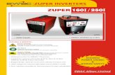 3.imimg.com · 2020-06-02 · ZUPER 1601 / ZUPER 2501: Inverters for MMAW / TIG process. Ideal for all types of electrodes (Rutile, Basic & Cellulosic Coated). Designed to operate