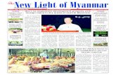 ew ight of Myanmar - Burma Library › docs17 › NLM2014-03-07.pdfTe mT eiae NewP aPe auN yu ew ight of Myanmar olme I Nmber 7 th aing of Tabang ME riday March Tamu, 6 March — A
