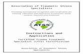Association of Traumatic Stress Specialists€¦ · Web viewAssociation of Traumatic Stress Specialists Providing i nternational recognition and certification for training, education