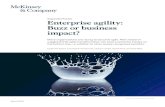 Enterprise agility: Buzz or business impact? · Financial performance improvement 20% to 30% Operational performance improvement 30% to 50% Improve operational performance in terms