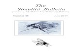 The Simuliid Bulletin - WordPress.com · Notes for contributors-----Cover Image:.An adult female blackfly in Baltic amber from the Oligocene age belonging to the North American Genus