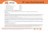 Personal Hygiene - msatrust.org.uk€¦ · Personal Hygiene: Support, Equipment and Aids for people affected by . MSA. Introduction . This factsheet is one of a series looking at