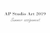 AP Studio Art 2019 - Bishop Dunne Catholic School€¦ · AP Studio Art 2019 Summer assignment . Sketchbook and Brainstorming •This is compilation of the Breadth projects we will