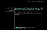 Economic Contribution of University of Utah Health · v. University of Utah Hospitals & Clinics Human Resources vi. University of Utah College of Nursing vii. Office of Global Health,