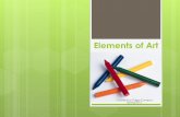 Elements of Art - MS. SALVO'S SITE · 2018-08-31 · The Elements of Art One of the main objectives of the course is to learn how to critically analyze art works; how to communicate