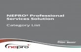 orking in partnership: NEPRO³ Professional Services Solution€¦ · Social Value and Regeneration Page 14. 4 NEPROfi Category List Asset Management and Delivery. The Asset Management