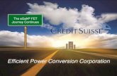 The eGaN FET Journey Continues - epc-co.com Credit Suisse...EPC - The Leader in eGaN® FETs Credit Suisse May 2012 . 2 . 2 • Power Management is a large and growing market • Silicon