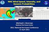 NHC Wind Speed, Intensity, and Genesis Probabilities · (TS-force), 50-kt (58-mph), and 64-kt (hurricane-force) winds • Text product contains ... Deterministic wind field from Hurrevac