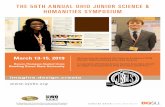 THE 56TH ANNUAL OHIO JUNIOR SCIENCE & HUMANITIES …€¦ · JSHS was created; the Ohio JSHS was initiated the following year in 1963. Two student finalists and three delegates from