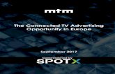 The Connected TV Advertising Opportunity in Europe 3rd-party OTT apps and video players Gaming consoles