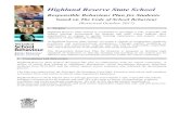 Highland Reserve State School › Supportandresources... · (playground areas). These expectations are identified in fortnightly assemblies through explicit teaching and followed-up