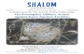 Vol. No. Published by the Jewish Peace Fellowship February ...Vol. No. Published by the Jewish Peace Fellowship February ISSN: - Jewish Peace Letter Satellite image of Iran’s nuclear
