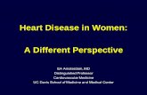 Heart Disease in Women: A Different Perspective...Coronary Heart Disease Rare in premenopausal nondiabetic women who do not smoke! 280,000 MIs in women: 2400 (0.9%)