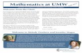 Mathematics at UMW › math › files › 2013 › 10 › Newsletter_2013.pdf · Talent Expansion grant have involved mathematics faculty and students. To help students make connections