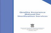 Quality Assurance Manual for Sterilization Services Ass… · Sterilization services are largely being provided through a network of public and private sector facilities. In most