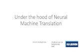 Under the hood of Neural Machine Translation...Why neural machine translation (NMT) 1. Results show that NMT produces automatic translations that are significantly preferred by humans