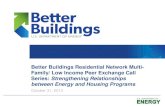 Better Buildings Residential Network Multi-Family/ Low ...€¦ · Better Buildings Residential Network Multi-Family/ Low Income Peer Exchange Call Series: Strengthening Relationships
