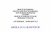 NATIONAL OCCUPATIONAL STANDARDS FOR RESTORATIVE … · National Occupational Standards for Restorative Process September 2006 Element RP1.1 Obtain and evaluate information on incidents