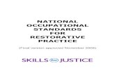 NATIONAL OCCUPATIONAL STANDARDS FOR RESTORATIVE … Occupational... · National Occupational Standards for Restorative Process Final version approved November 2006 Element DJ1.1 Obtain