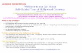 LEADER DIRECTIONS Welcome to our Girl Scout Self-Guided Tour of Hollywood … · Self-Guided Tour of Hollywood Cemetery . Updated 09/01/11. A hike around Hollywood Cemetery is a simple,