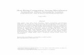 How Rising Competition Among Microfinance Institutions Affects … of MFIs Affect Money... · 2016-08-12 · absence of information sharing on repayment rates, it can indirectly be