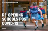 Re-opening Schools Post Covid-19 - Oliver Wyman › content › dam › oliver-wyman › v2 › ...school • Singapore, Hong Kong, Czech Republic, Germany, South Korea –Re-opening