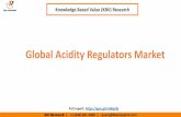 Global Acidity Regulators Market · Global Acidity Regulators Market – Scope & Coverage • Citric Acid ... Secondary Primary Validation Estimation Analysis Final Report SEC filing,