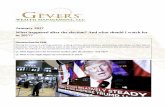 January 2017 What happened after the election? And what ...static.contentres.com/media/documents/b017f3a1-45e... · And what should I watch for in 2017? January 2017 Gevers Wealth