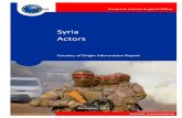 Syria Actors - European Asylum Support Office · chapters on actors of protection and actors of persecution or serious harm. Terms of Reference for this report can be found in the