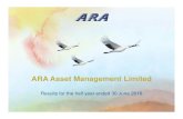 ARA Asset Management Limited - Singapore Exchange · (2) As at 30 June 2016, based on publicly announced valuations. In the case of ARA-ShinYoung REITs, value refers to estimated