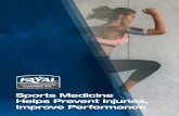Sports Medicine Helps Prevent Injuries, Improve Performance€¦ · Tennis Elbow Ulnar Collateral Ligament Injury Wrist Sprains & Strains ... To protect yourself from more serious