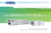 CARRIER, COMMITTED TO ENVIRONMENTAL RESPONSIBILITY · 2020-06-19 · Source: World Business Council for Sustainable Development Report The energy efficiency improvement target strongly