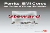 STEWARD EMI FERRITE CORES - Heilind Electronics · 2011-10-07 · This brochure lists a limited sample of available parts. Custom parts are also available. High Frequency Ferrite