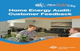 Home Energy Audit: Customer Feedback... · Home Energy Audit: Customer Feedback 2 Residential free energy advice and home energy audits (HEA), with the opportunity for follow-up survey