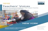 Teachers’ Voices Work Environment Conditions That Impact … · Teachers’ Voices – New York 2 Introduction THERE IS BROAD CONSENSUS that high-quality environments for young