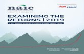 EXAMINING THE RETURNS | 2019naicpe.com/wp-content/uploads/2020/03/2019-NAIC...It is perhaps no great surprise to those familiar with our previous report in 2017, “Examining the Returns,”