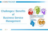 Challenges / Benefits of Business Service Management … · Management Request Fulfillment Event Management Problem Management Change Management Release & Deployment Mgmt. 3rd Party