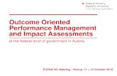 Outcome Oriented Performance Management and ... Performance management (outcome orientation) Outcome