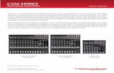 cv mixers page2 - cerwinvega.com · FEATURES CVM SERIES PROFESSIONAL AUDIO MIXERS PRODUCT OVERVIEW CVM-1022 10-Channel CVM-1224FX USB 12-Channel CVM-1624FX USB 16-Channel …