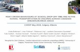 RISKY DRIVER BEHAVIOURS AT SCHOOL DROP-OFF TIME AND …€¦ · • Active school transportation (AST i.e. walking, cycling, scootering etc) has decreased in Canada over the past