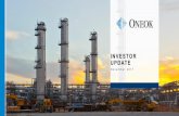 INVESTOR UPDATE - ONEOK/media/Files/O/OneOK-IR-V2/events... · 2019-03-29 · Additional STACK processing capacity •Additional 200 MMcf/d processing capacity through long-term processing