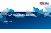 FINMA Roundtable on ICOs - Crowdfund Insider › wp-content › uploads › 2018 › ... · 2018-08-05 · Token categories March 2018 Supervisory and regulatory framework – Payment