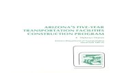 Five-Year Transportation Facilities Construction Program: … · 2015-06-15 · Phoenix, Arizona 85009 DISTRICT 3 EUGENE IRELAND 1221 S. 2nd Avenue Tucson, Arizona 85726 DISTRICT