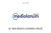 Q1 2020 RESULTS & BUSINESS UPDATE - Banca Mediolanum · Q1 2020 Group 281 293 299 306 299 150 180 210 240 270 300 Q119 Q219 Q319 Q419 Q120 •Q1 2020 Recurring Fees benefitted from